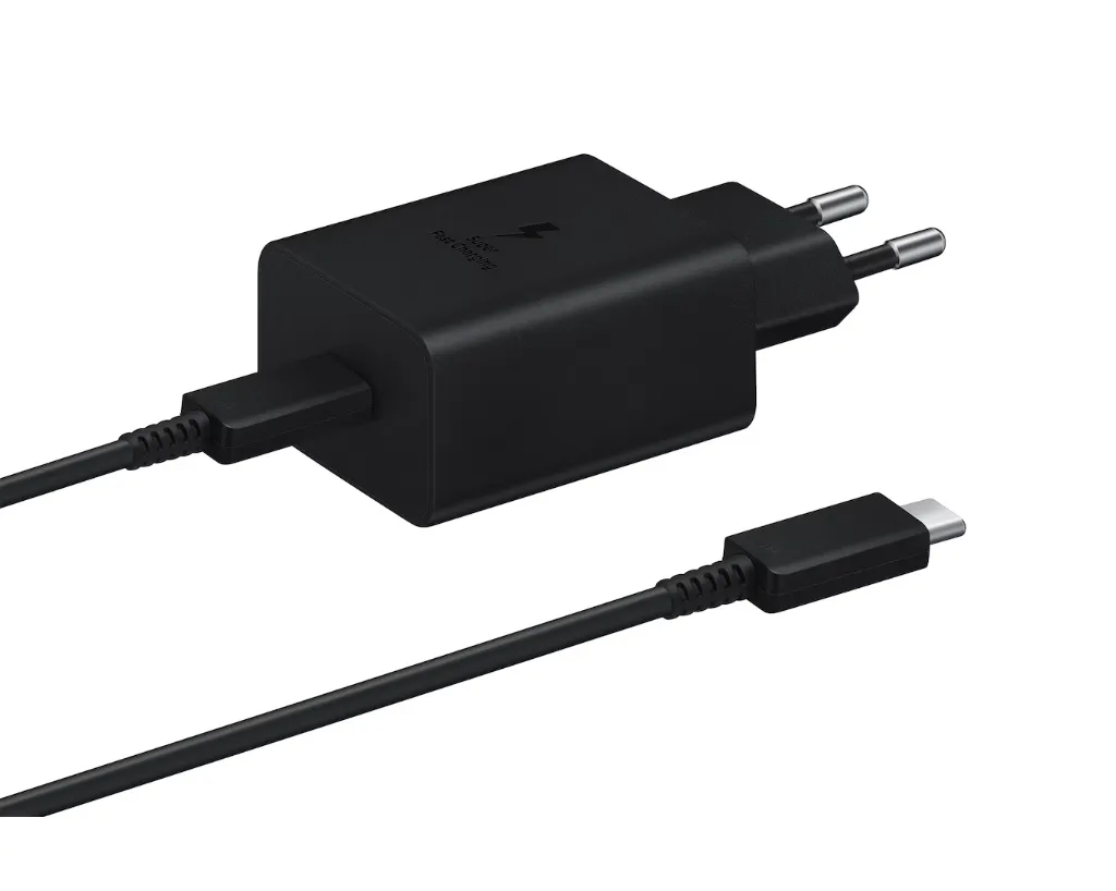 [SMG-45W-USBC-BK-SET] Carregador Samsung EP-T4511 45W USB-C Super Fast Charging Preto + Cabo USB-C 1.8m